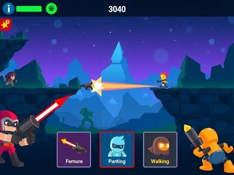 Blast Master Pro gameplay screenshot showing action sequences